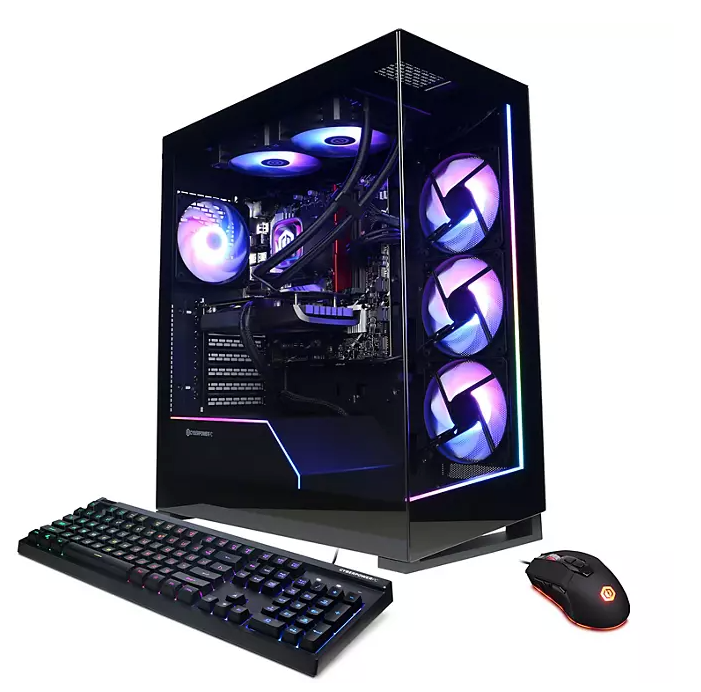 CYBERPOWERPC Gamer Supreme Liquid Cool SLC6600SAMV2 w/ Intel Core i7-14700F 2.1GHz CPU, 16GB DDR5, NVIDIA GeForce RTX 4060 8GB, 1TB PCIe Gen4 NVMe SSD, WiFi 5, RGB Gaming Keyboard/Mouse, Custom RGB Case Lighting & Win 11 Home 64-Bit