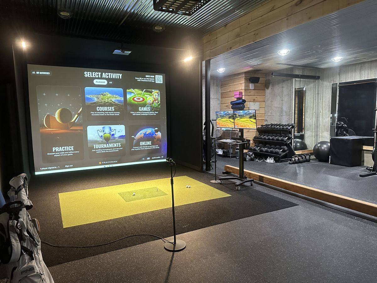 Residential golf simulator inspiration 2