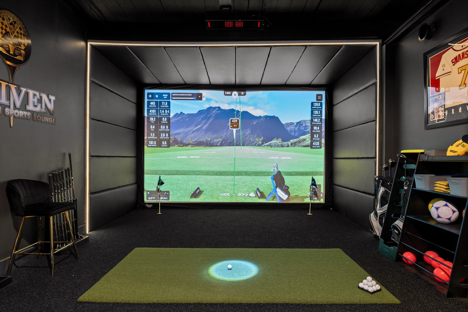 Residential golf simulator inspiration