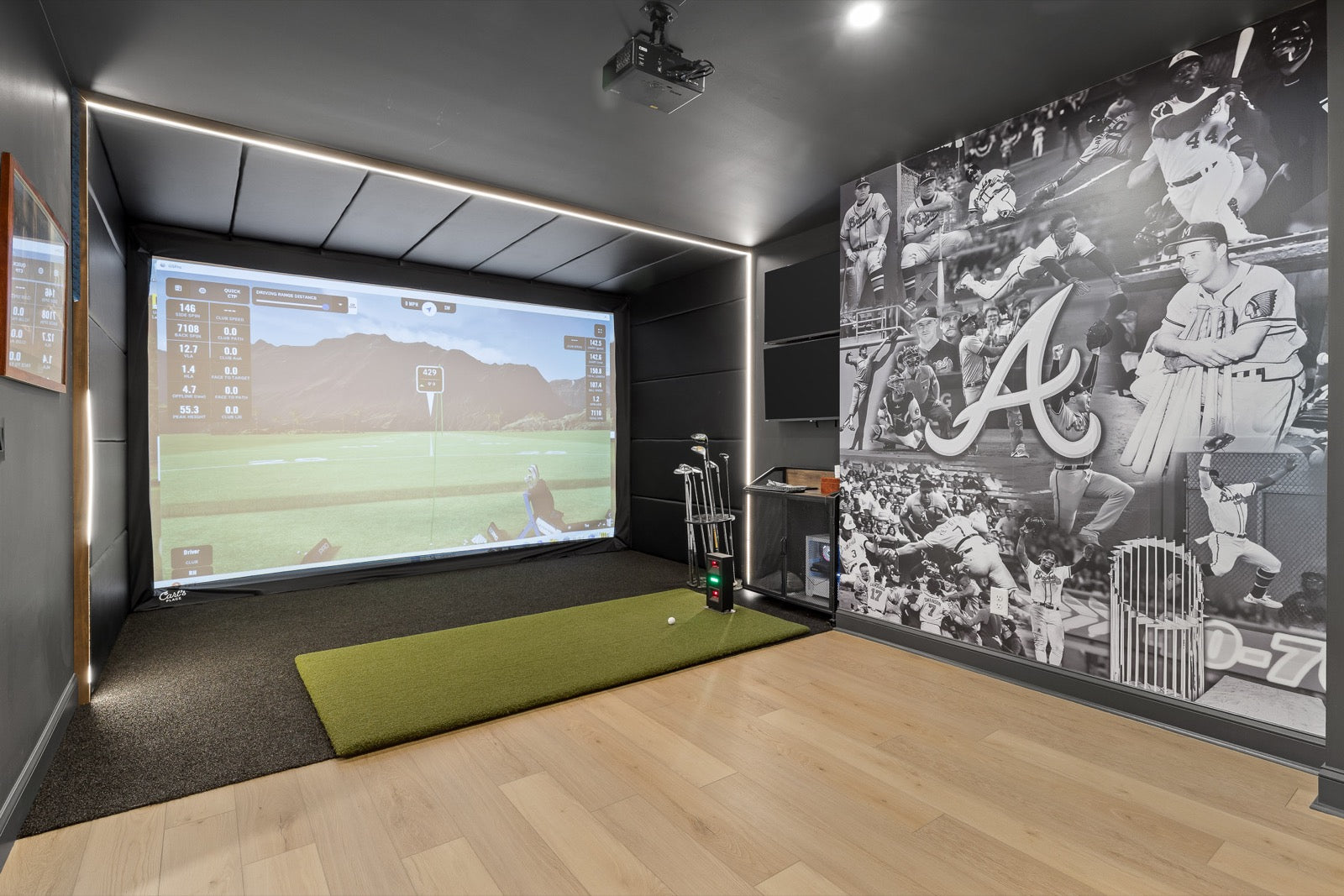 Residential golf simulator inspiration