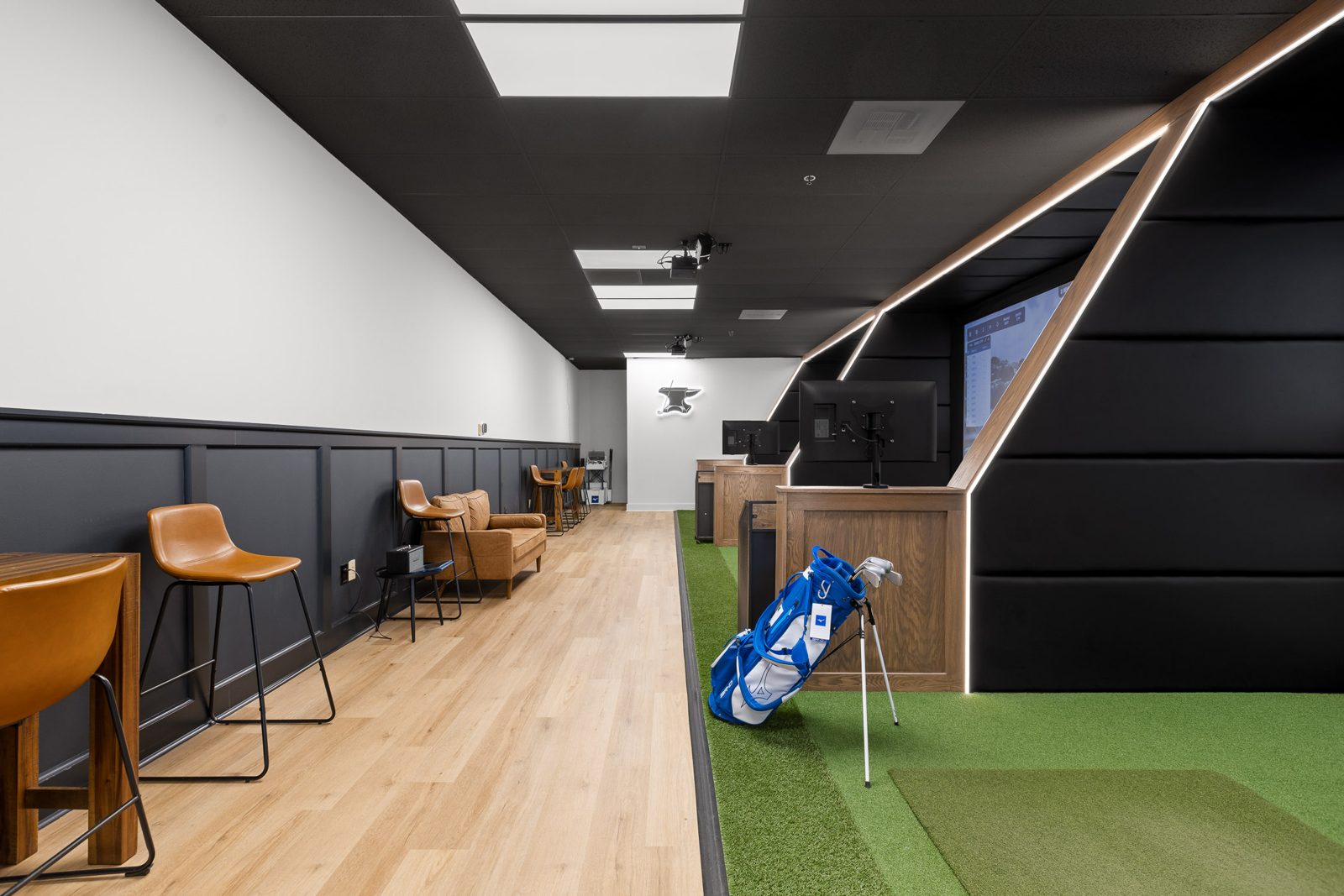 Commercial golf simulator bay inspiration 2